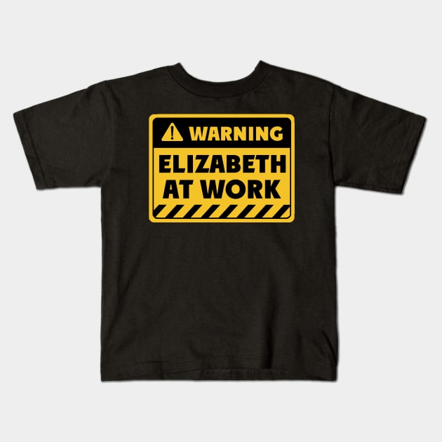 Elizabeth at work Kids T-Shirt by EriEri